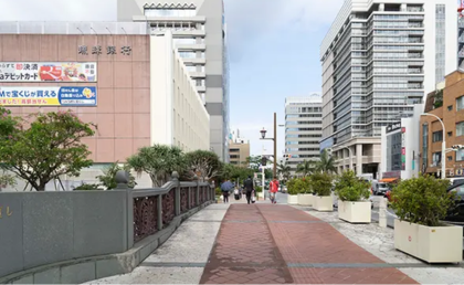 AGAスキンクリニック沖縄院の道順②おなり橋を渡り国道58号線まで直進