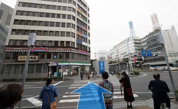 千葉院の道順③交差点を直進する