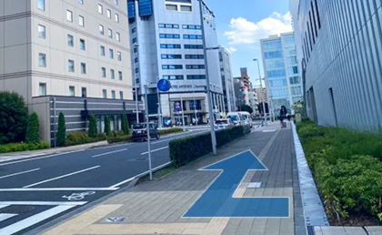 AGAスキンクリニック名古屋栄院の行き方④道路まで出たら右折しそのまま道なりに進む