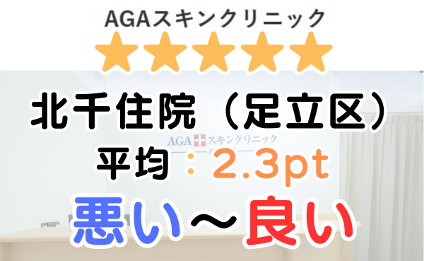 【レビュー解説！】AGAスキンクリニック北千住院の口コミ評判！