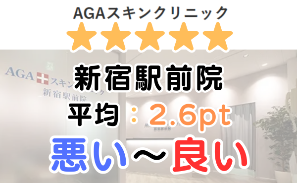 【レビュー解説！】AGAスキンクリニック新宿駅前院の口コミ評判！