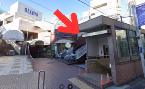 ｲｰｽﾄ駅前ｸﾘﾆｯｸ町田院の道順①小田急町田駅の改札を出て、東口に進む
