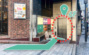 JR線新宿駅からDr.AGAクリニック新宿院への詳細ルート⑧