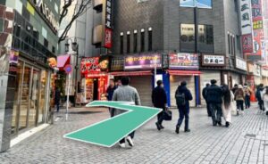 西武新宿線西武新宿駅からDr.AGAクリニック新宿院への詳細ルート⑦
