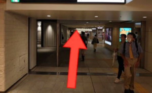 ｲｰｽﾄ駅前ｸﾘﾆｯｸ大阪院の行き方(阪神各線梅田駅)②ディアモール大阪・大阪駅前ビルのほうへ進む