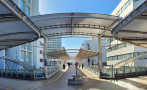 ｲｰｽﾄ駅前ｸﾘﾆｯｸ川越院の道順③少し進むと三叉路になりますので左へ進む