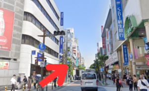 ｲｰｽﾄ駅前ｸﾘﾆｯｸ柏院の道順②そのまま通り（レイソルロード）を新生銀行を右手に見ながら直進