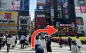 JR池袋駅からのアクセス⑧ドン・キホーテ側へ横断歩道を渡り、右へ道なりに進み、交差点を左折