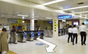 ①親和クリニック大阪院のJR北新地駅からのアクセス
