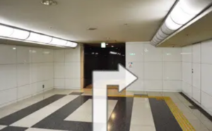 ⑥親和クリニック大阪院の地下鉄四つ橋線西梅田駅からのアクセス