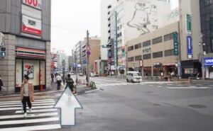 ⑦親和クリニック福岡院のアクセス、JR博多駅博多口からの詳細ルート